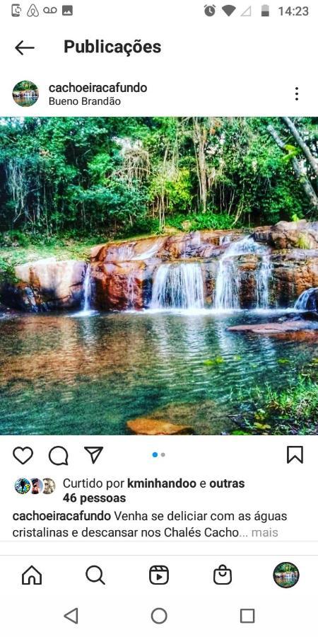 Chalés Cachoeira do Cafundó Bueno Brandão Exterior foto